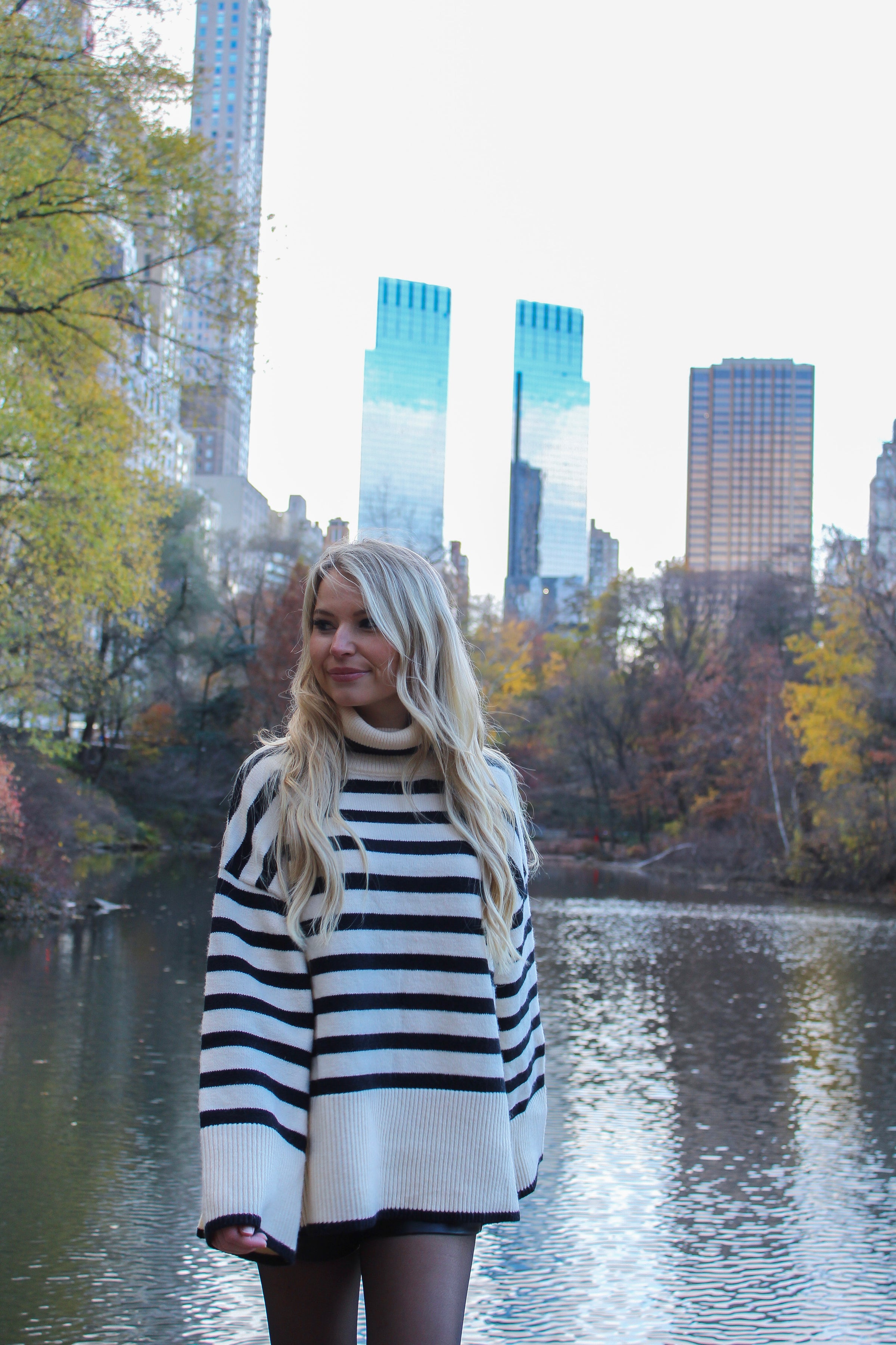 Blair Stripe Turtleneck Sweater