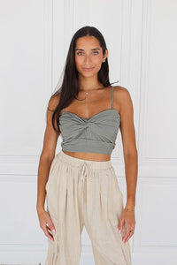 Lily Twist Crop Cami