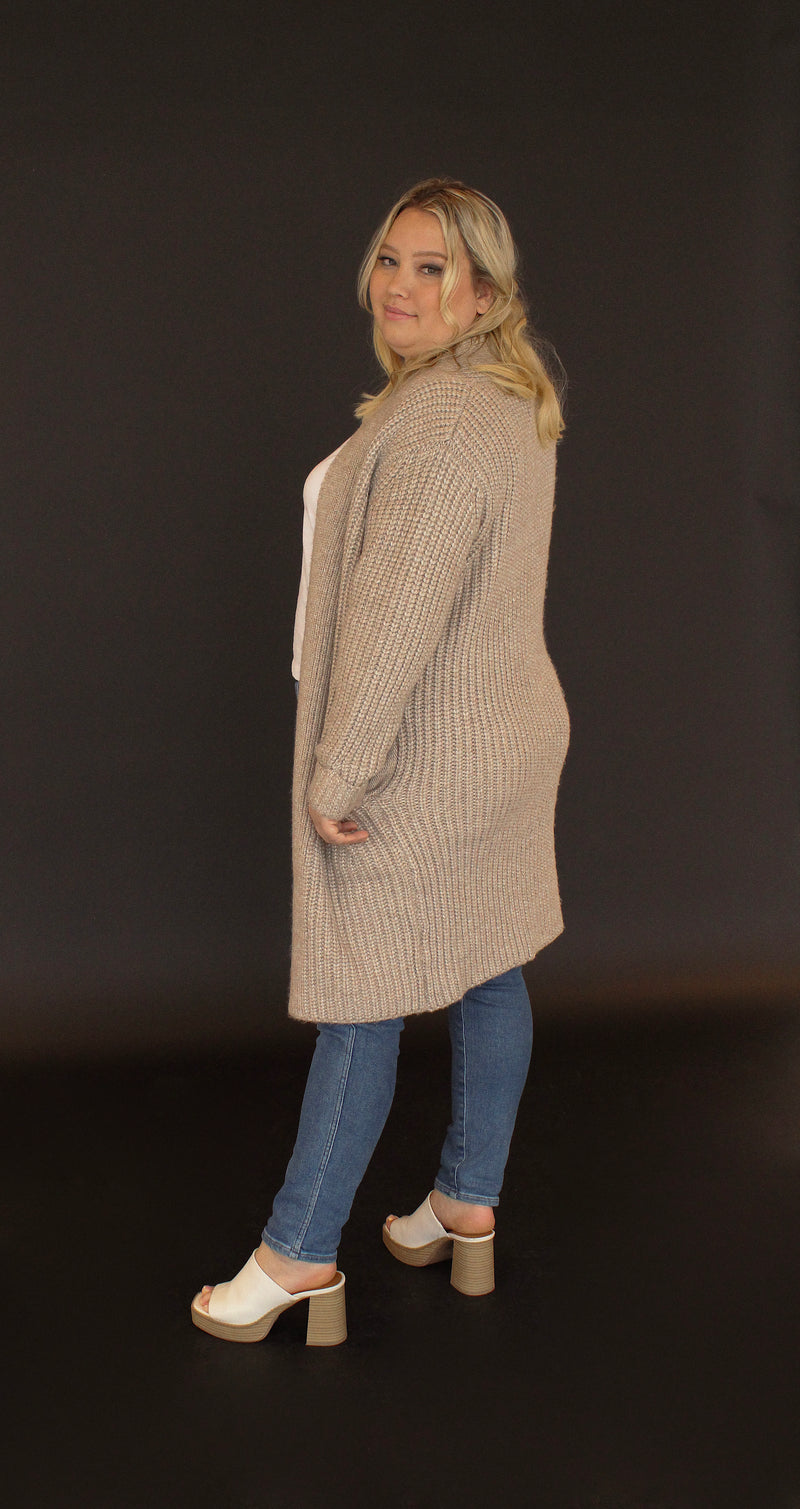 Chunky Cable Knit Cardigan