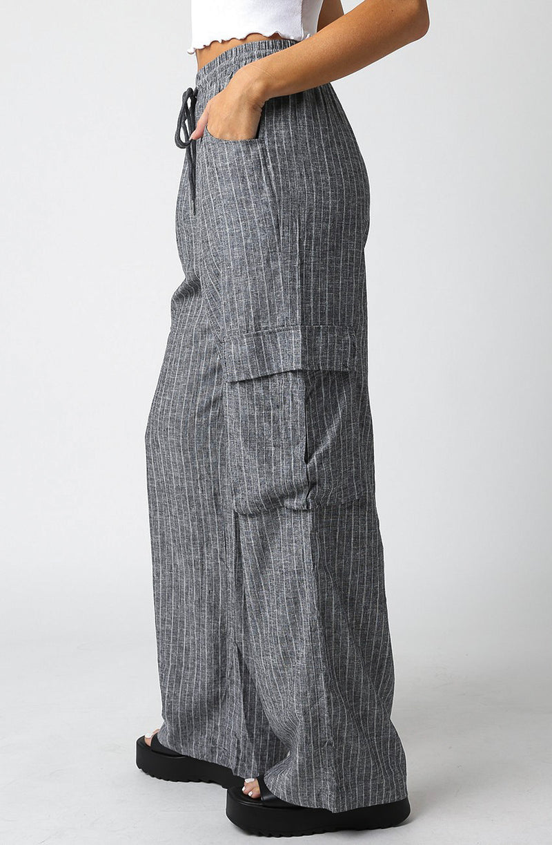 Zoe Linen Cargo Pant