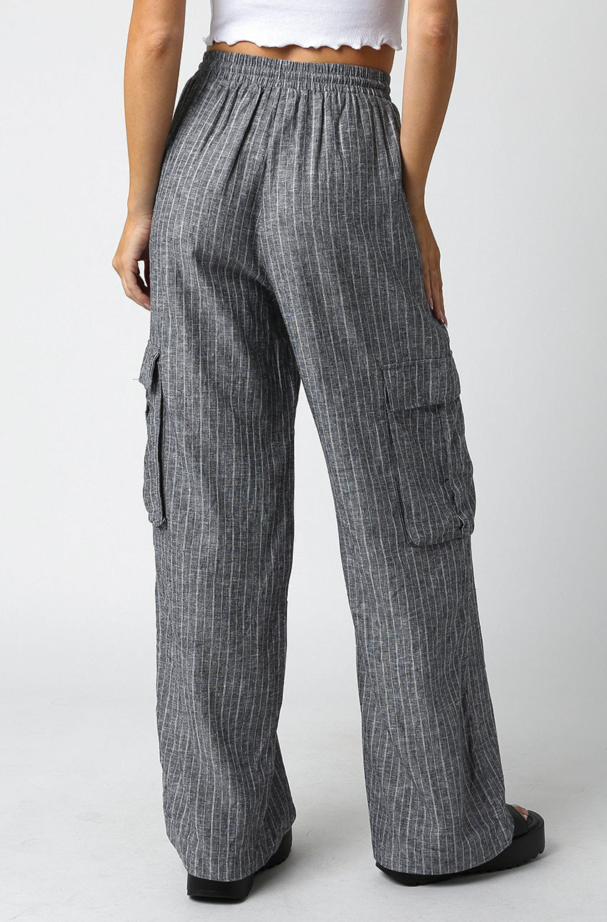 Zoe Linen Cargo Pant