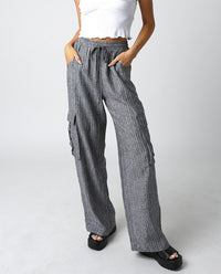 Zoe Linen Cargo Pant